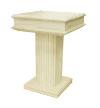 Square Top Marble Baptismal Font