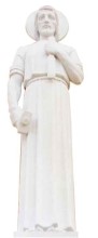 Hand Carved Marble St. Joseph the Worker Statue