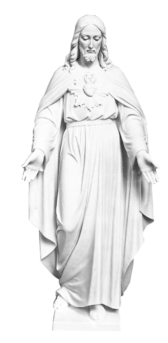 Pleading Christ Hand Carved Marble Statue