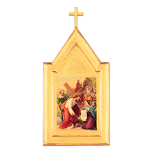 Stations of the Cross with Gold Leaf