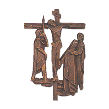 Bronze Finish Wall Hanging Stations of the Cross