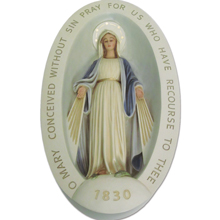 Miraculous Medal Plaque