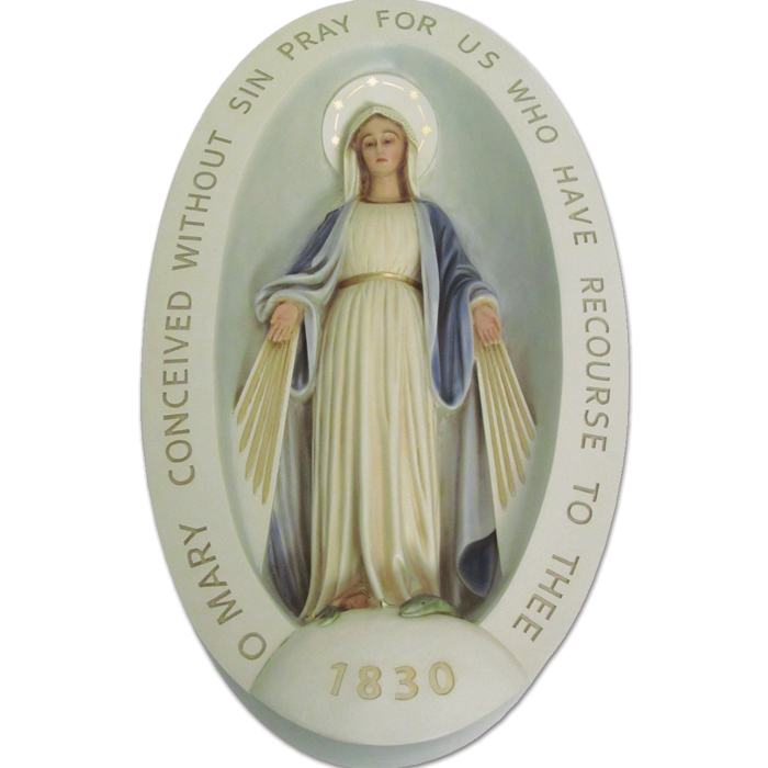 Miraculous Medal Plaque
