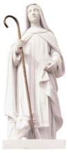 St. Brigid Hand Carved Marble Statue