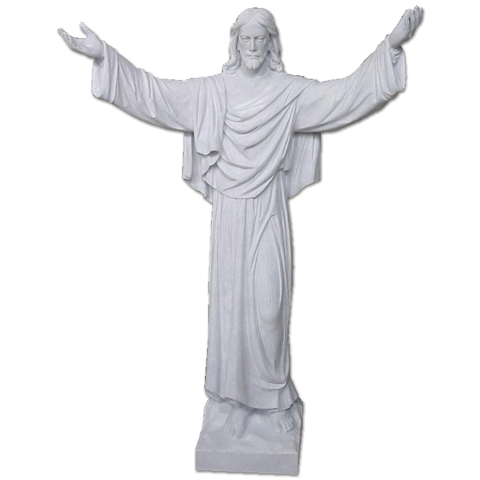 Risen Christ Hand Carved Marble Statue