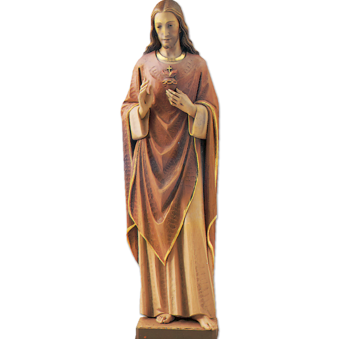 Sacred Heart of Jesus Full Color Statue