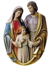 Holy Family Full Color Wall Plaque