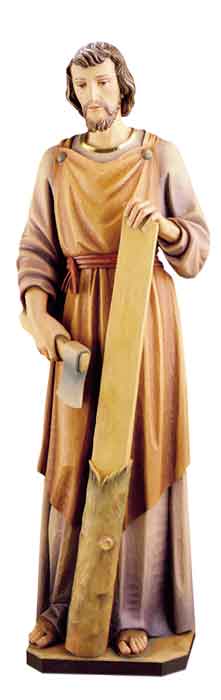 St. Joseph the Worker Full Color Life Size Statue