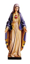 Immaculate Heart of Mary Full Color Full Round Statue