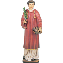 St. Stephen Martyr Full Color Full Round Statue