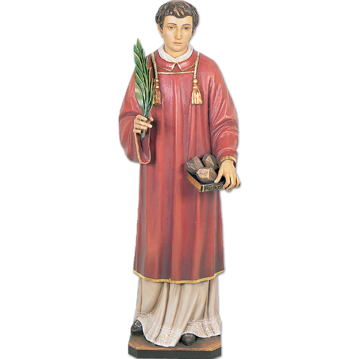 St. Stephen Martyr Full Color Full Round Statue