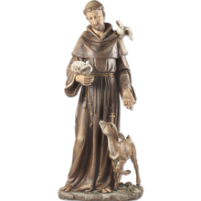 St. Francis with Deer and Doves