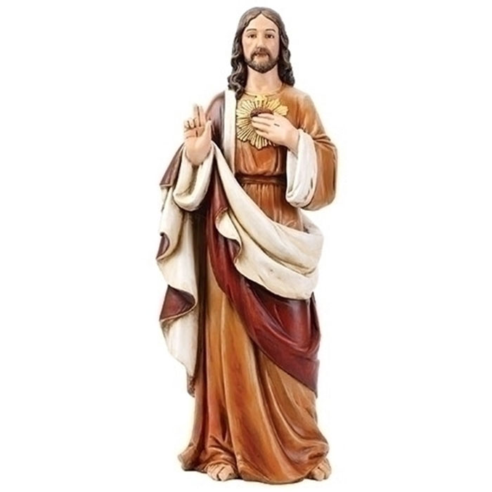 Sacred Heart of Jesus 24" Full Color Statue