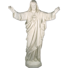 Sacred Heart of Jesus Blessing Statue - 60"
