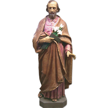 St. Joseph with Flowers Full Color Statue