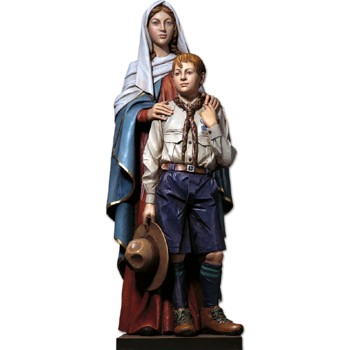 Our Lady with Boy Scout