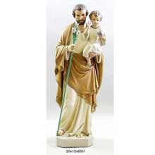St. Joseph and Child Cast Fiberglass Statue