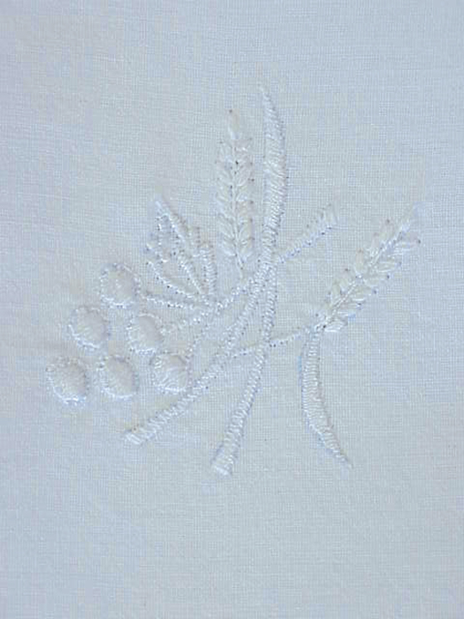 100% Cotton Hemmed Embroidered Corporal