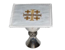 Chalice Pall with Jerusalem Cross Design