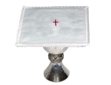 Chalice Pall With Embroidered Red Cross