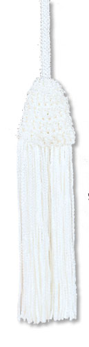 White Cotton Tassel Cincture