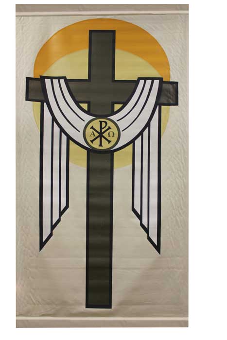 ALLELUIA/CROSS BANNER -3' X 6'