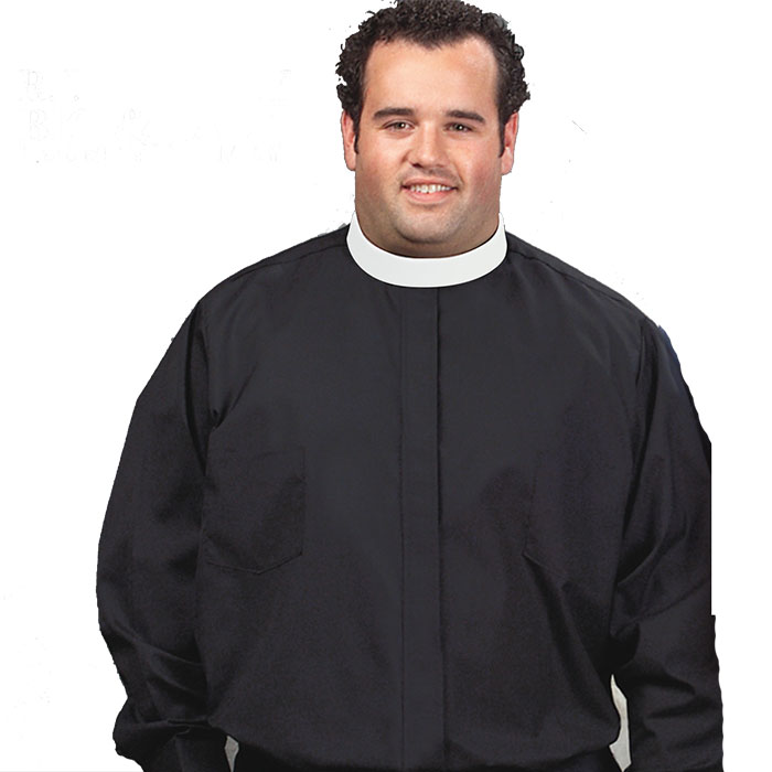 Plus Size Short Sleeve Clergy Shirt