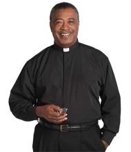 Black Clergy Shirt