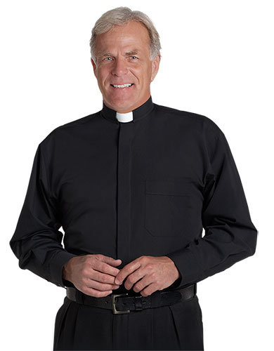 Black Tab Collar Clergy Shirt