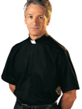 Classico Tab Collar Black Clergy Shirt