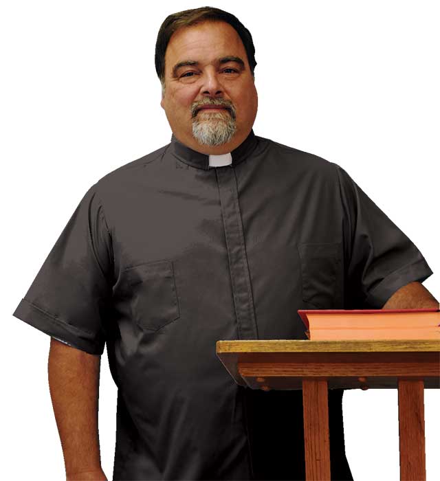 Black Tab Collar Clergy Shirt