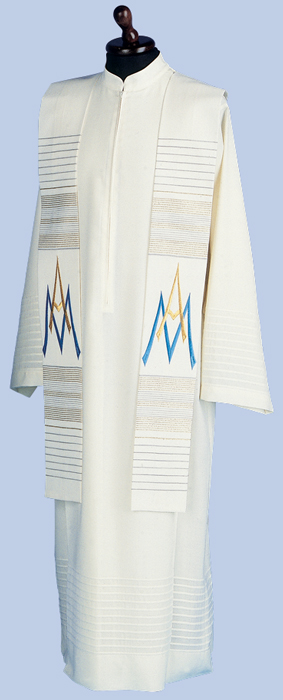 Marian Design Overlay Stole