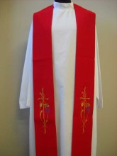 Assisi Fabric Overlay Stole