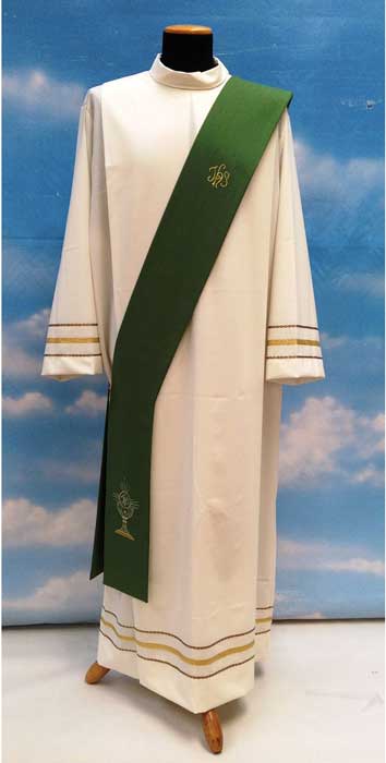 IHS and Chalice Design Deacon Stole