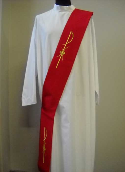 Primavera Fabric Chi Rho Deacon Stole