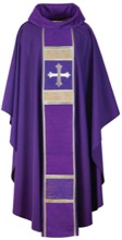 BUDDED CROSS CHASUBLE - PURPLE