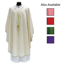 Primavera Fabric Chi Rho Chasuble