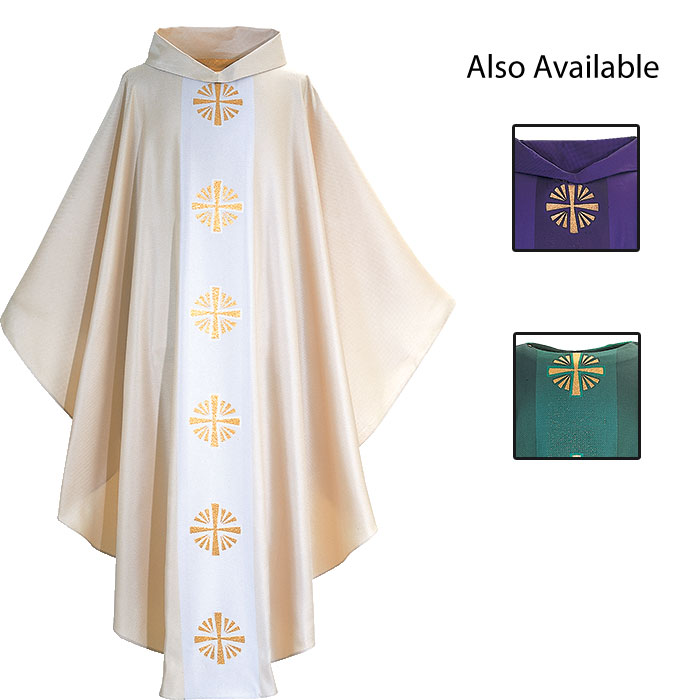 Burst Cross Gothic-Cut Chasuble