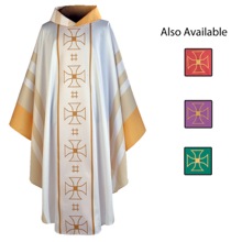 Cross Design Gothic-Cut Chasuble