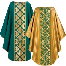 REVERSIBLE PLAIN NECK CHASUBLE