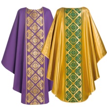 REVERSIBLE PLAIN NECK CHASUBLE