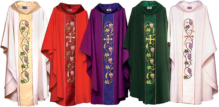 Eucharistic Symbol Chasuble  Silk