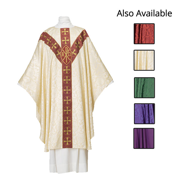 Chi Rho Fabric Deacon Stole