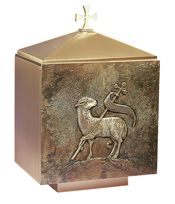 Lamb of God Satin Bronze Tabernacle