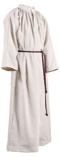 Monastic Off-White Server Alb with Hood