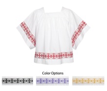 Banded Square Yoke Surplice