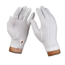 100% Cotton White Gloves