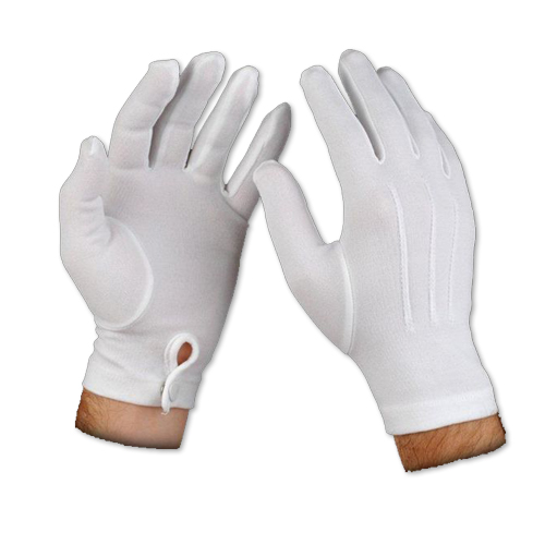 100% Cotton White Gloves