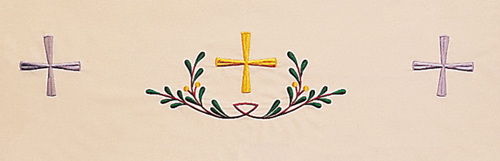 Fitted Altar Cloth w/ Cross Design