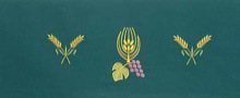Fitted Altar Cloth with Wheat and Grapes Design